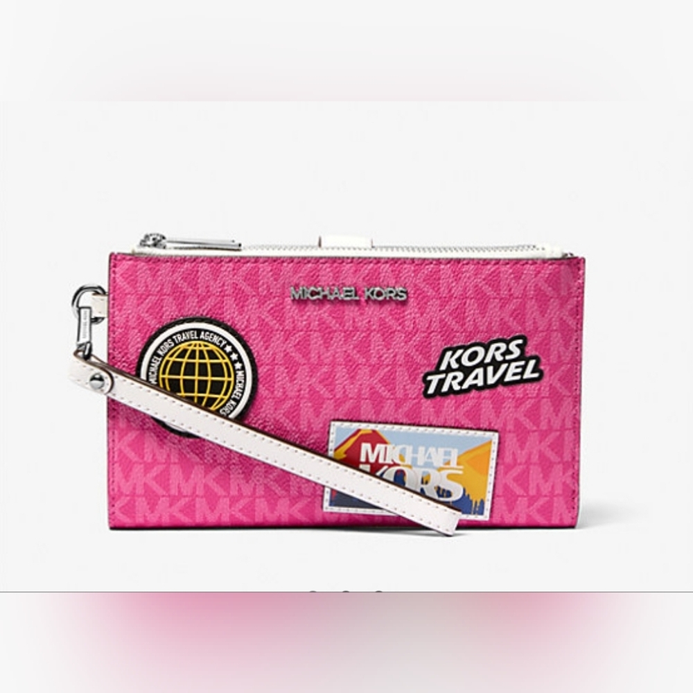 Michael Kors Jet Set Travel Medium Double Zip Wallet